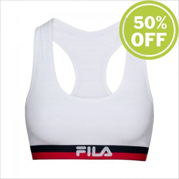 Bralettes Fila Mujer Blancas - 1 Pack Unlined - España 472069WCQ